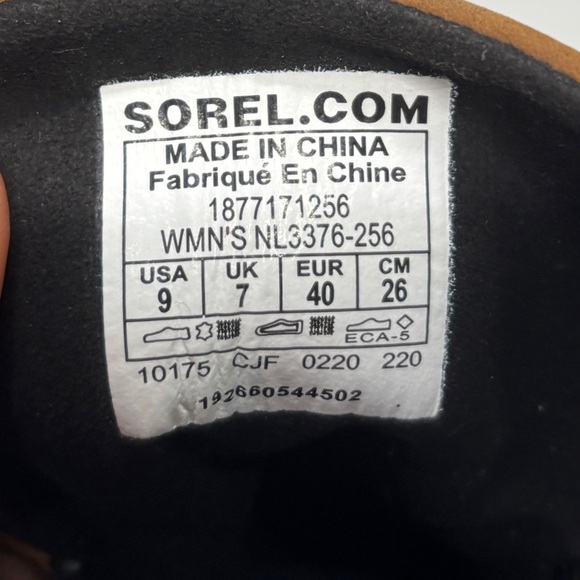 Sorel After Hours Wedge Boots Womens 9 Brown Leather Felt Lace Up NL3376 - Picture 11 of 11